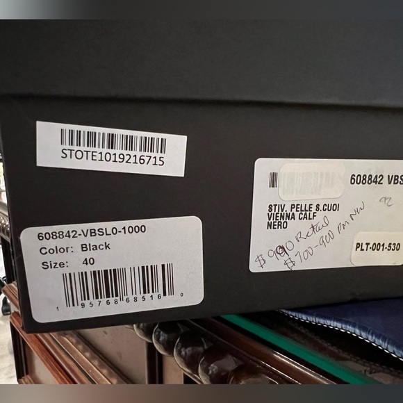 S41. NWT Bottega Veneta Cloud Leather Ankle Boots Black Size 40/9-9.5 - Picture 7 of 10